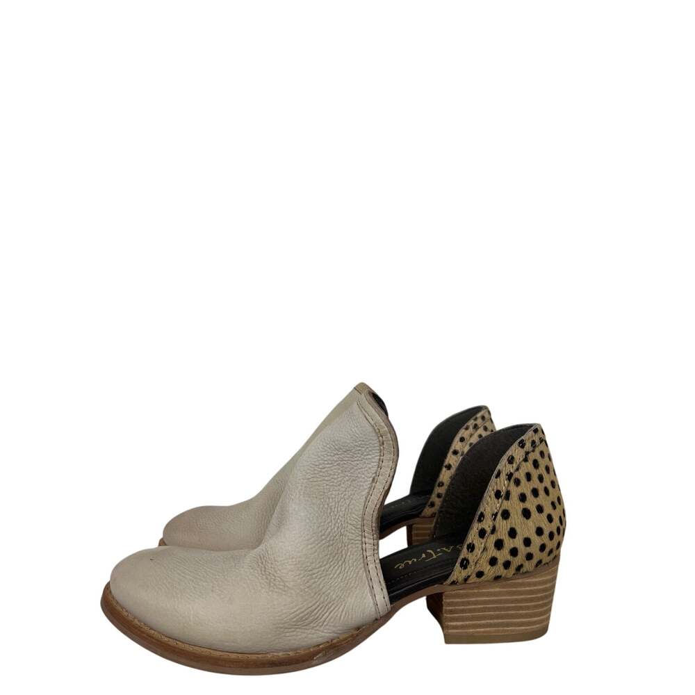 Diba true sz6.5 cheetah tan pull on heeled boots booties shy town cowboy